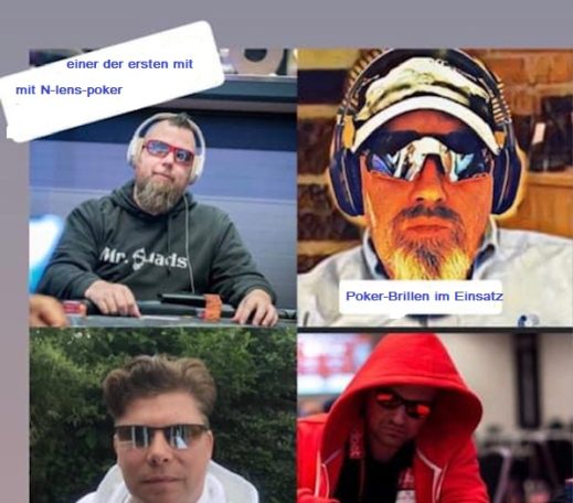 Profis und Amateure mit N-Lens Poker