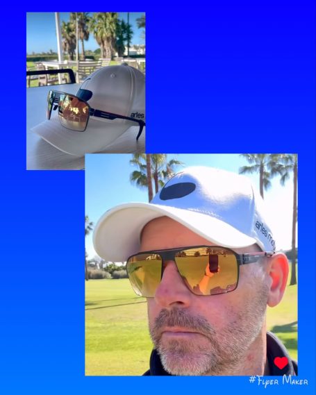 Hole in One Reinhard, Reinhard Üblacker mit N-Lens Golf